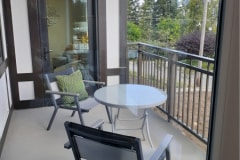 Balcony of Independent Living Apartments in Tacoma, WA