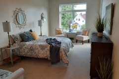 Bedroom of Independent Living Apartments in Tacoma, WA