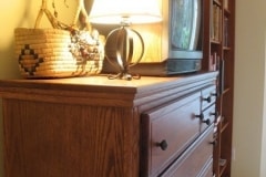 Bedroom design of independent living duplex cottage.