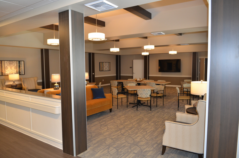Skilled Nursing Care Facility Indoor Gathering Area