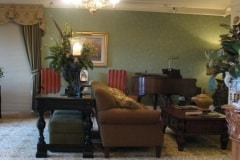 Living Room with Piano of Supported Independent Living Apartments in Tacoma, WA