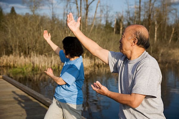 couple doing Tai Chi