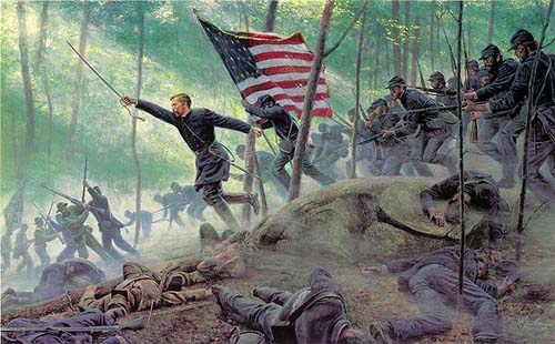 Battle of Gettysburg painting