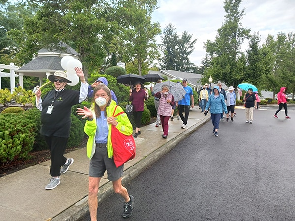 group of particpants of our Wellness Walk