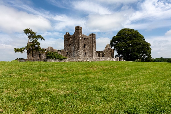 Irish castle ruins