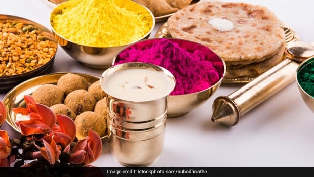 Holi food spread