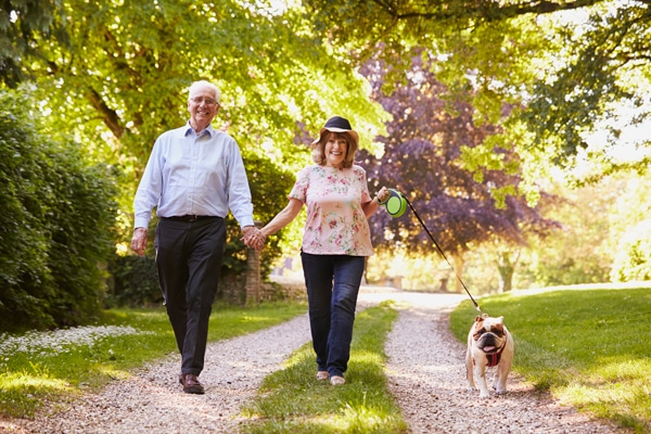 Senior Couple on trail