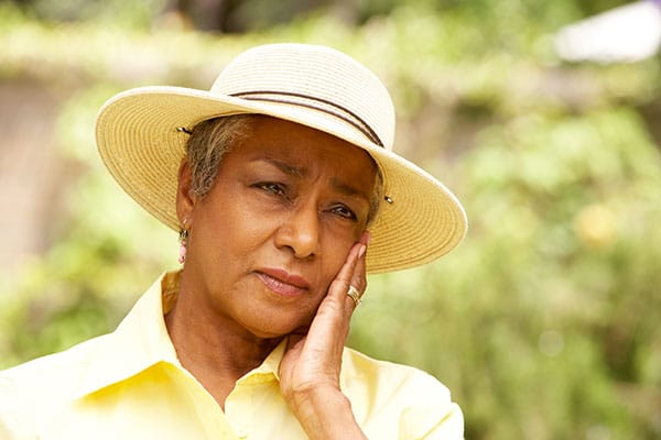 Senior Woman With Thoughtful Expression