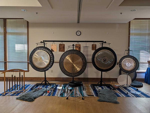 set of three gongs