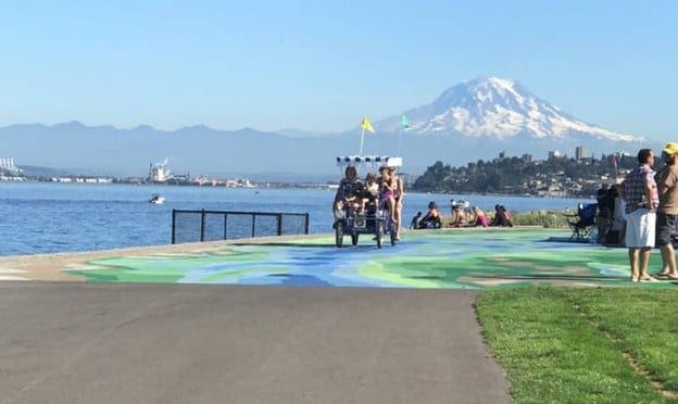 Waterfront promenade at Point Ruston.